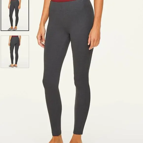 LOFT Charcoal Gray Ponte Leggings - Picture 2 of 14